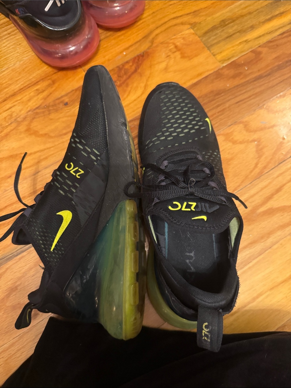 Nike Men’s Air Max 270 Black with Volt Accents
